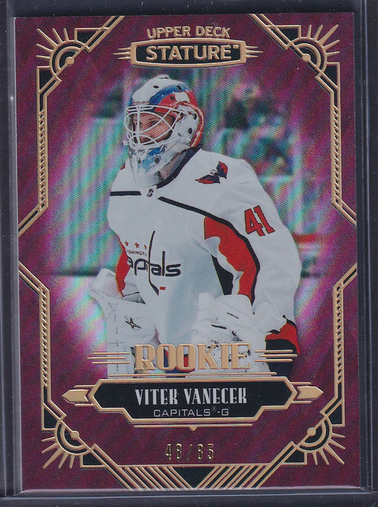 VITEK VANECEK - 2020 Upper Deck Stature Rookie #196, /85