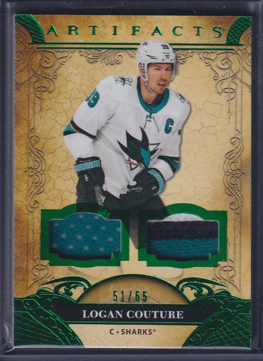 LOGAN COUTURE - 2020 Upper Deck Artifacts Dual Patch #21, /65