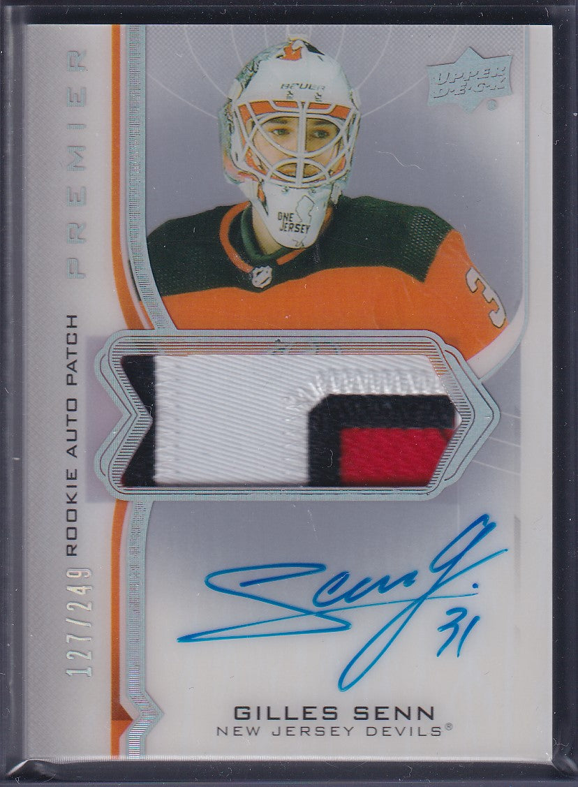 GILLES SENN - 2020 Upper Deck Premier Rookie Auto Patch #AR-GS, /249