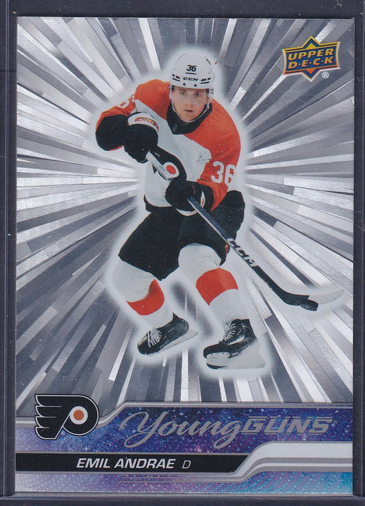 EMIL ANDRAE - 2023 Upper Deck Young Guns SILVER OUTBURST #466