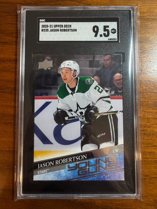 JASON ROBERTSON - 2020 Upper Deck Young Guns #235, SGC 9.5