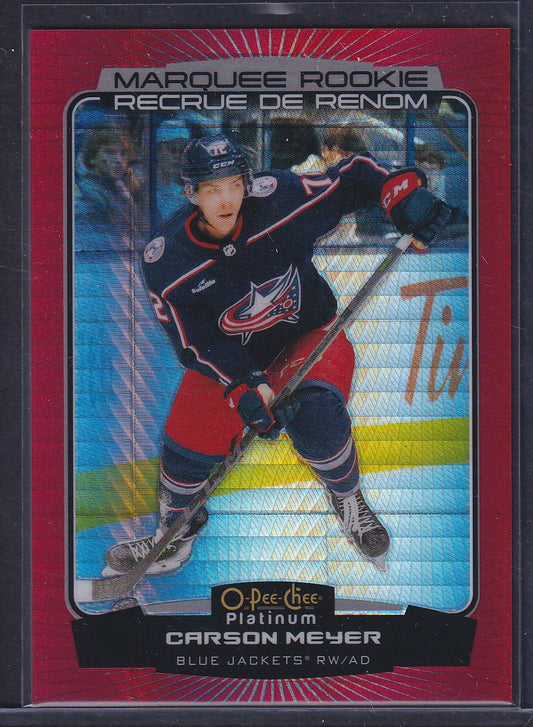 CARSON MEYER - 2022 O-Pee-Chee Marquee Rookie RED PRISM #249, /199