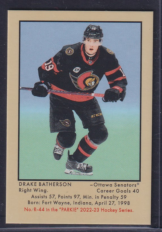 DRAKE BATHERSON - 2022 Parkhurst Mini WRAPPER BACK #R-44