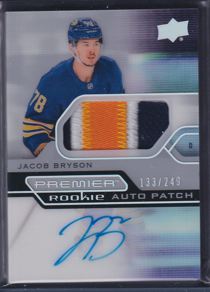 JACOB BRYSON - 2021 Upper Deck Premier Rookie Auto Patch #AR-BR, /249