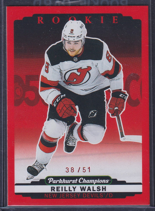 REILLY WALSH - 2022 Parkhurst Champions Rookie RED #286, /51