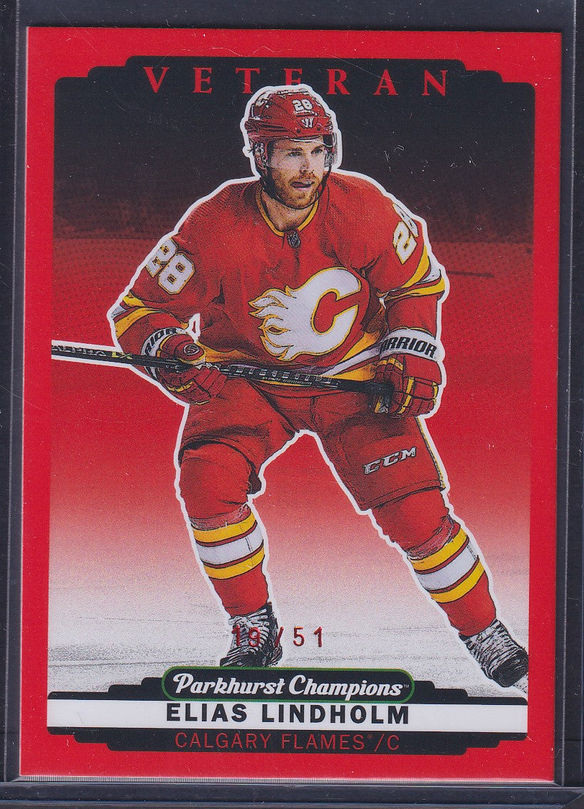 ELIAS LINDHOLM - 2022 Parkhurst Champions Veteran RED #123, /51