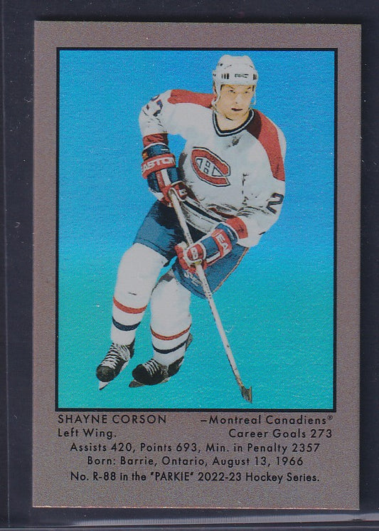 SHAYNE CORSON - 2022 Parkhurst Mini GOLD #R-88, /51