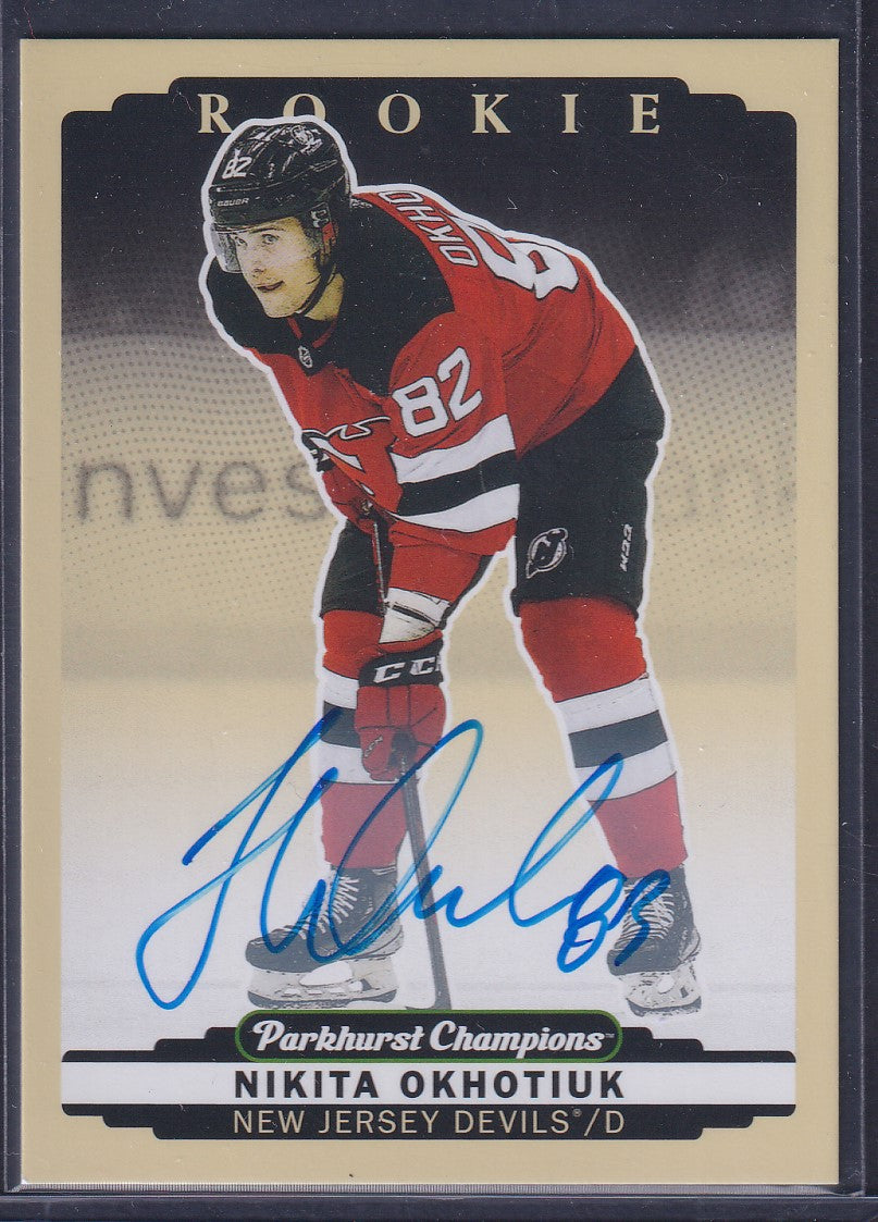 NIKITA OKHOTIUK - 2022 Parkhurst Champions Rookie Auto #281