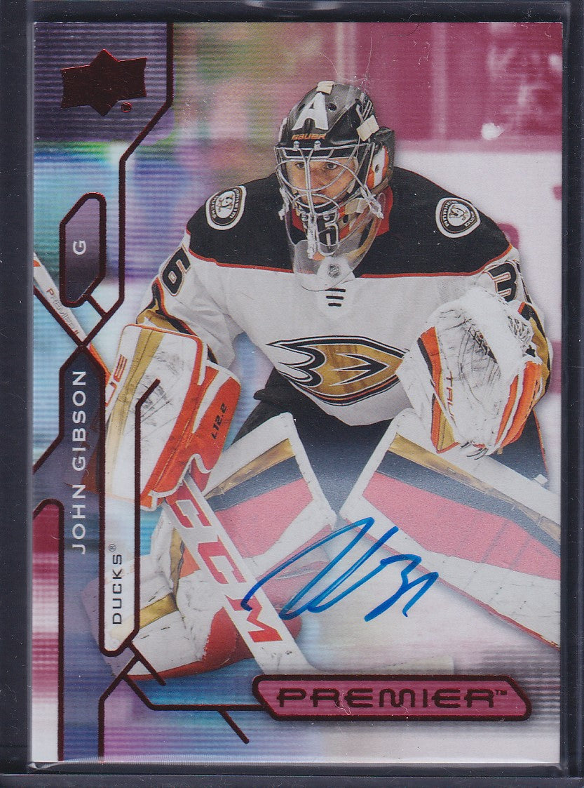 JOHN GIBSON - 2021 Upper Deck Premier Auto #74