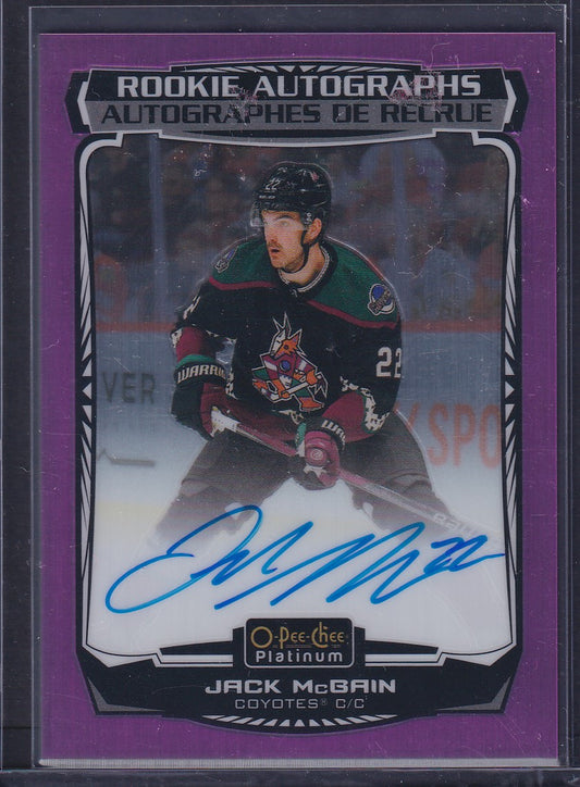 JACK MCBAIN - 2022 O-Pee-Chee Rookie Autographs MATTE PINK #R-JM