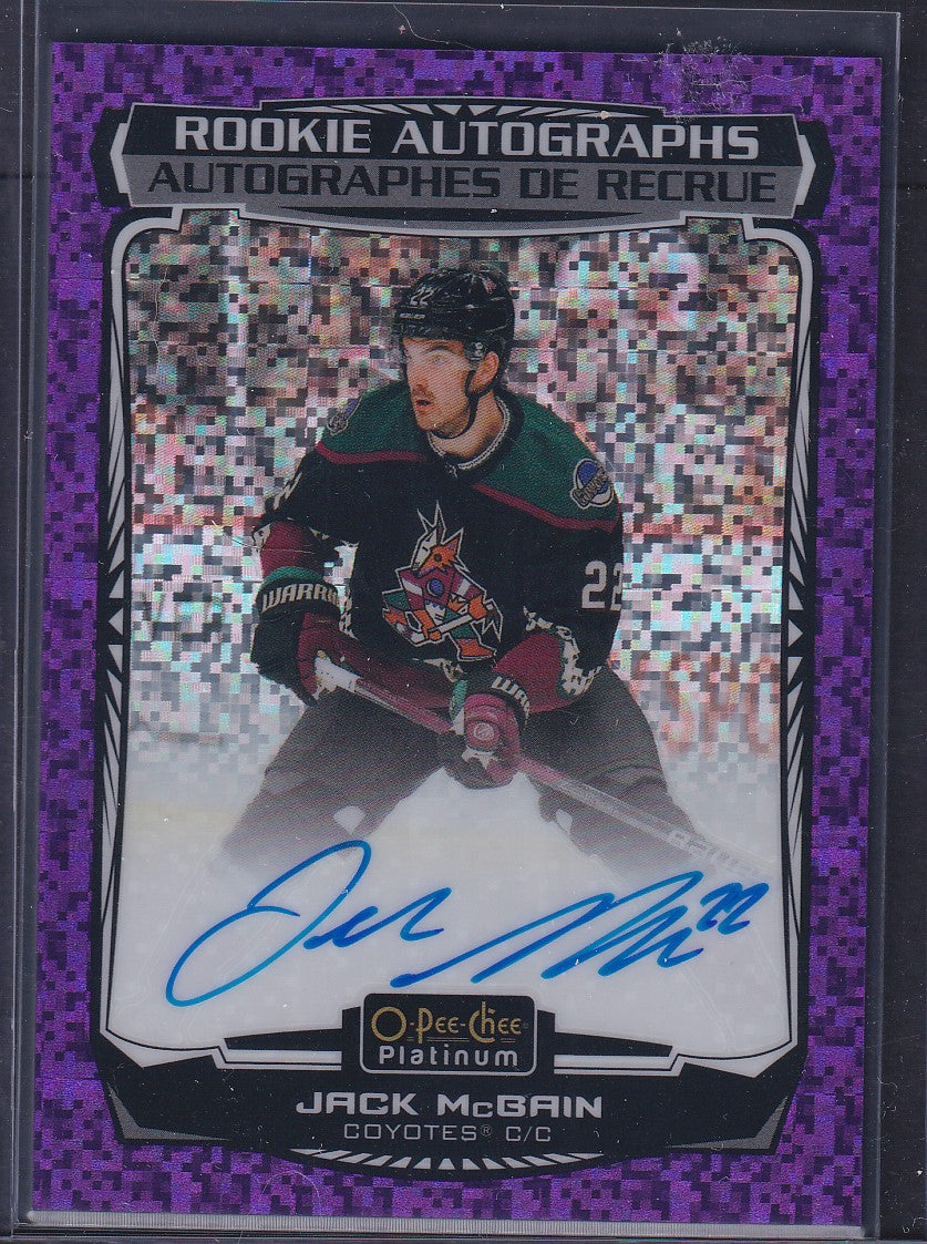 JACK MCBAIN - 2022 O-Pee-Chee Rookie Autographs VIOLET PIXELS #R-JM, /99