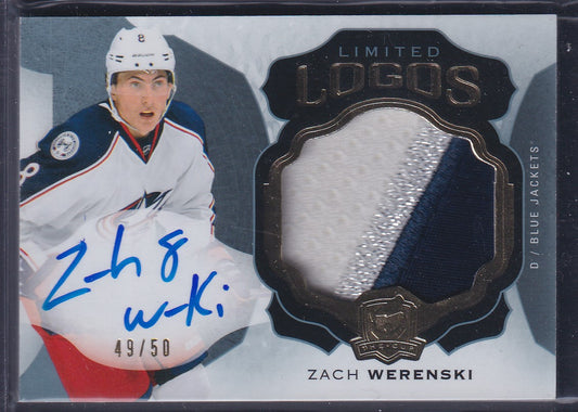 ZACH WERENSKI - 2016 The Cup Limited Logos Auto Patch #LL-ZW, /50