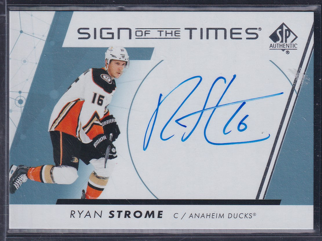 RYAN STROME - 2022 SP Authentic Sign of the Times Auto #SOTT-ST