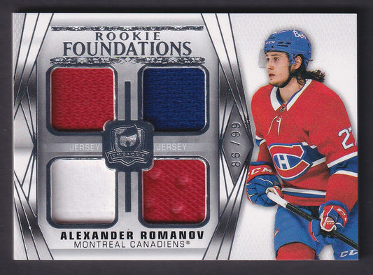 ALEXANDER ROMANOV - 2020 The Cup Rookie Foundations Quad #F-AR, /99