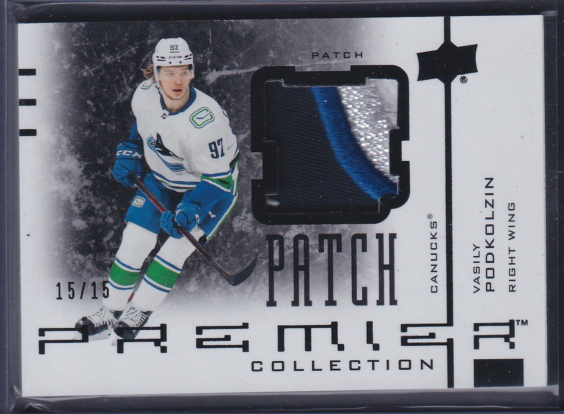 VASILY PODKOLZIN - 2021 Upper Deck Patch Premier Collection #AJ-VP, /15