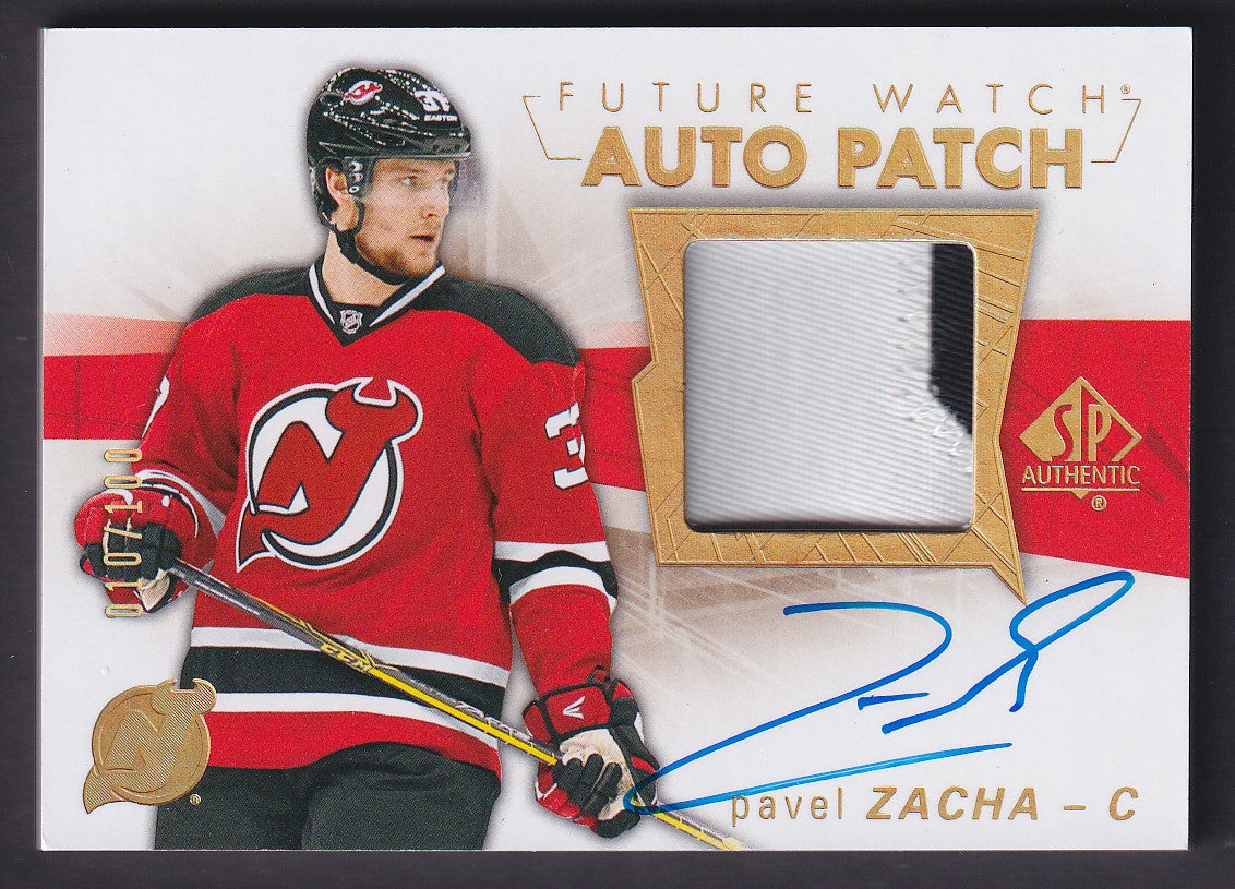 PAVEL ZACHA - 2016 SP Authentic Future Watch Auto Patch #134, /100