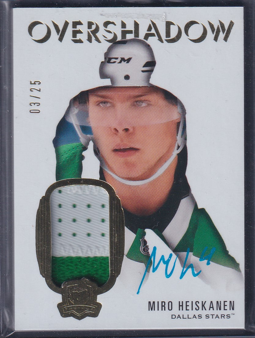 MIRO HEISKANEN - 2019 The Cup Overshadow Auto Patch #OS-MH, /25