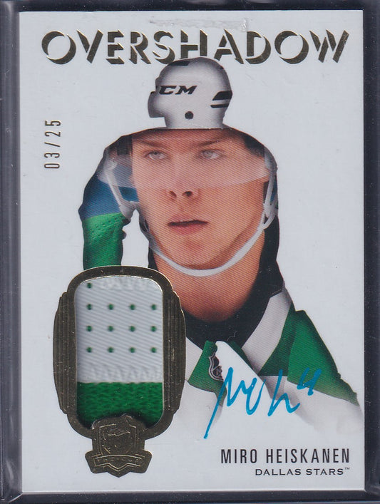 MIRO HEISKANEN - 2019 The Cup Overshadow Auto Patch #OS-MH, /25