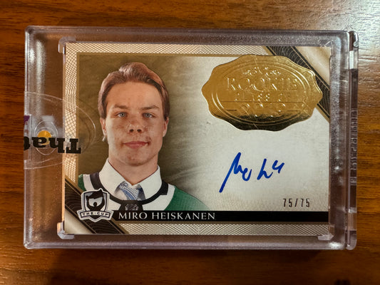 MIRO HEISKANEN - 2018 The Cup Rookie Class of 2019 Auto #2019-MH, /75