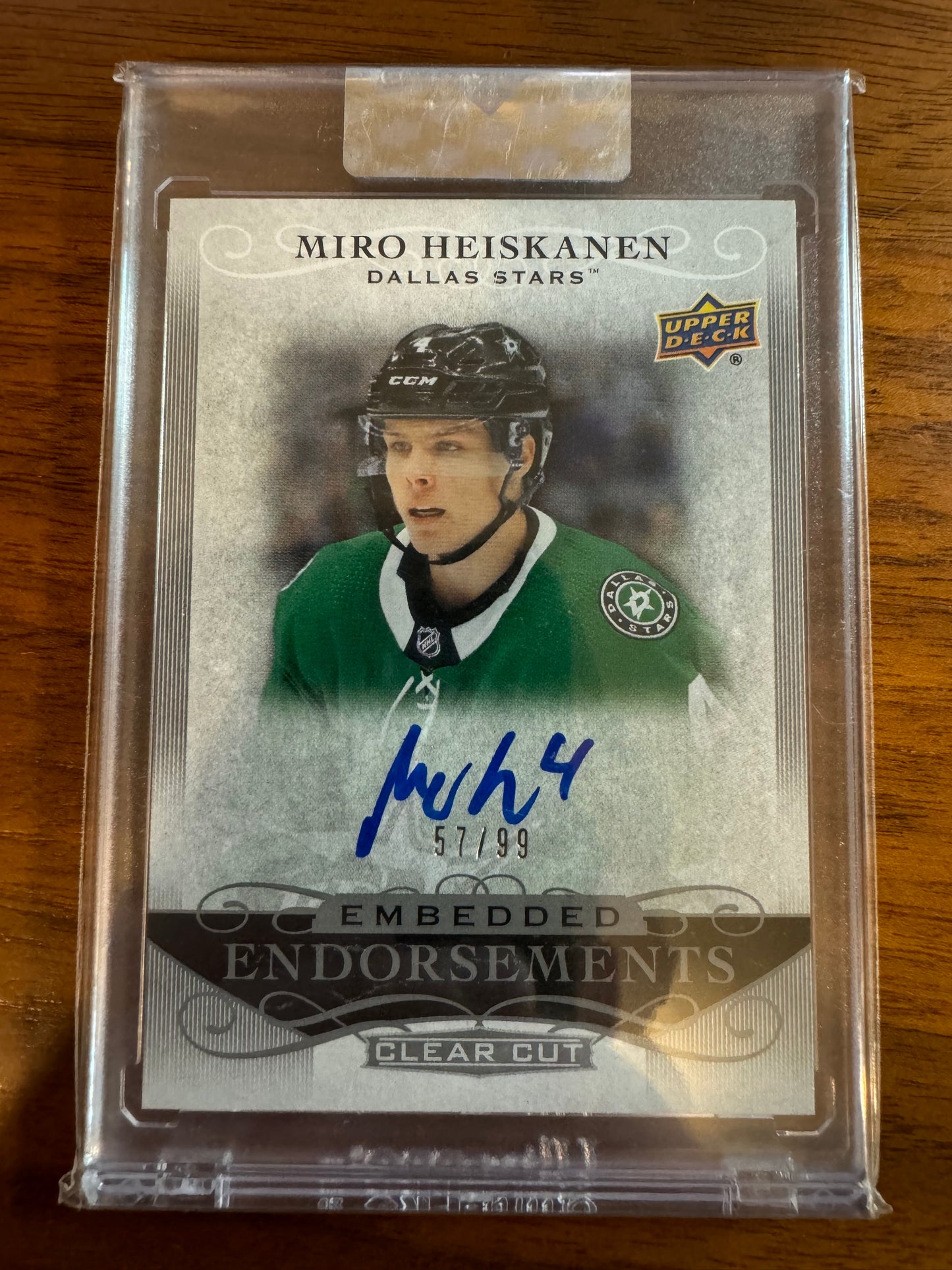 MIRO HEISKANEN - 2019 Upper Deck Clear Cut Embedded Endorsements Auto #EE-MH /99