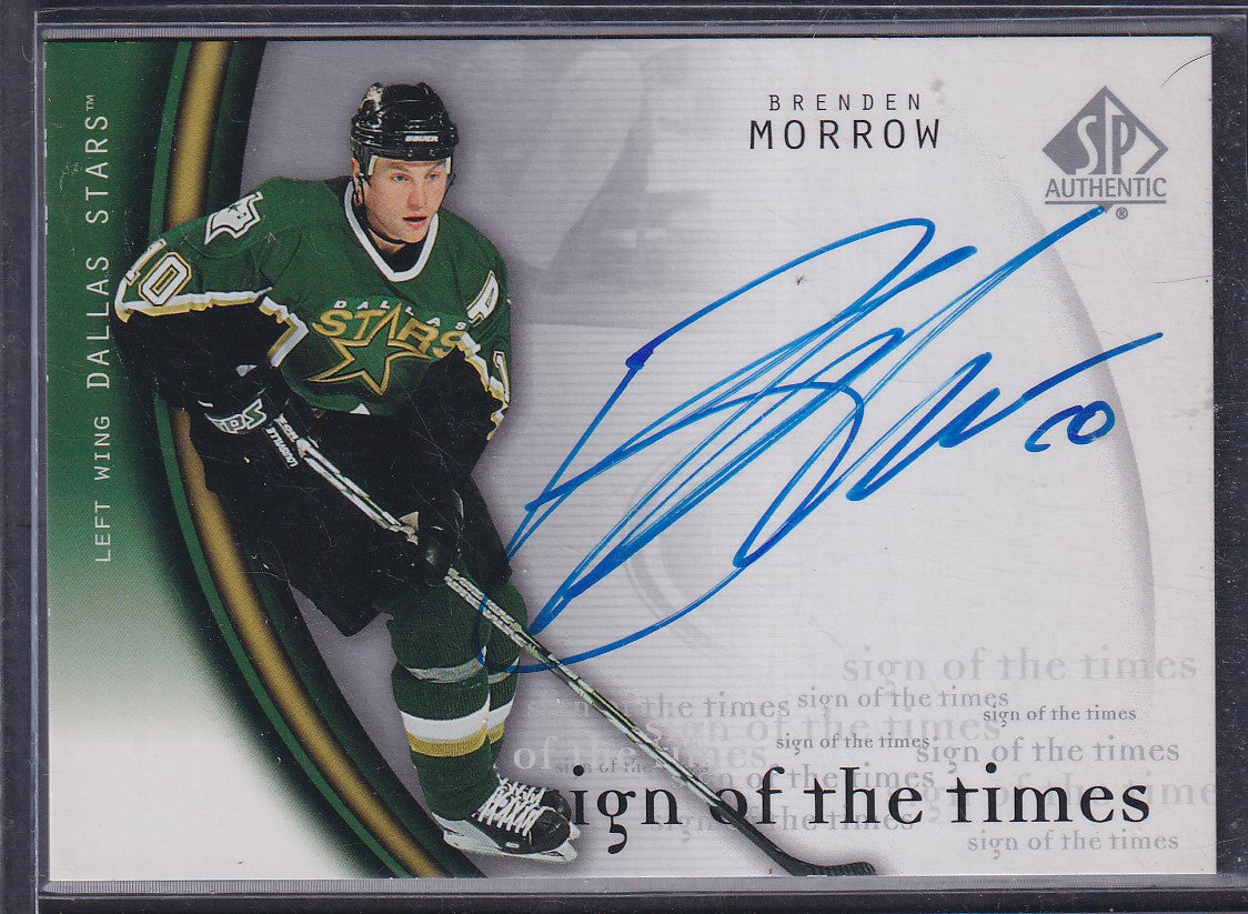 BRENDEN MORROW - 2005 SP Authentic Sign of the Times Auto #MW