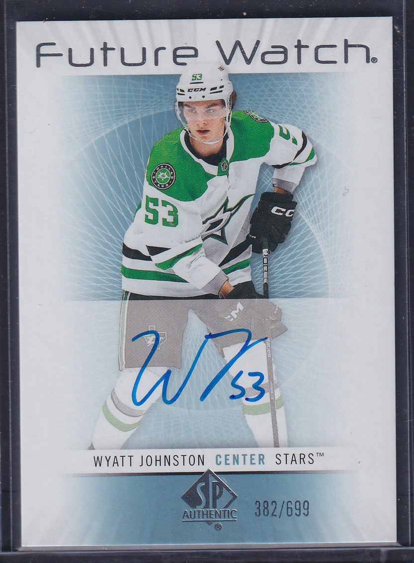 WYATT JOHNSTON - 2022 SP Authentic Future Watch Auto #RFWA-WJ, /699