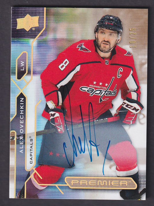 ALEX OVECHKIN - 2021 Upper Deck Premier Auto #8, /25