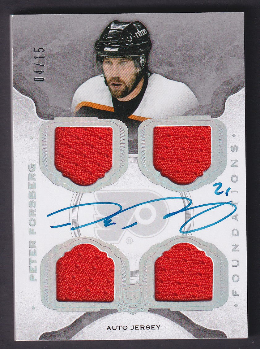 PETER FORSBERG - 2014 The Cup Foundations Auto Patch #CF-PF, /15