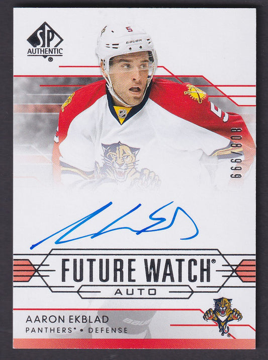 AARON EKBLAD - 2014 SP Authentic Future Watch Auto #309, /999