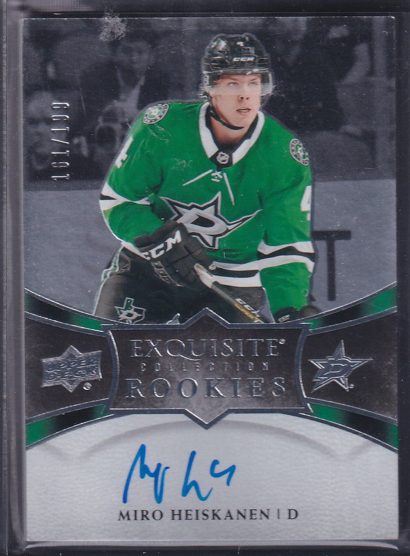 MIRO HEISKANEN - 2018 Upper Deck Exquisite Rookies Auto #R6, /199