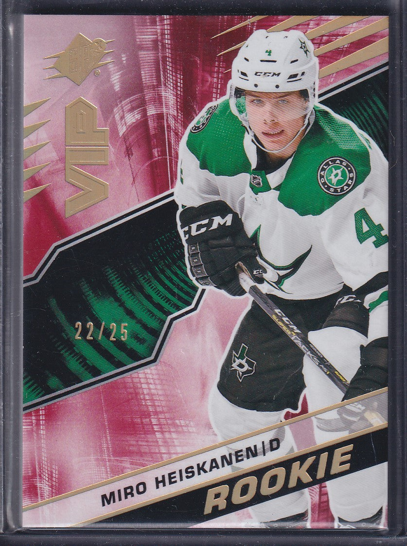 MIRO HEISKANEN - 2018 Upper Deck SPx VIP Rookie #VIP-MH, /25