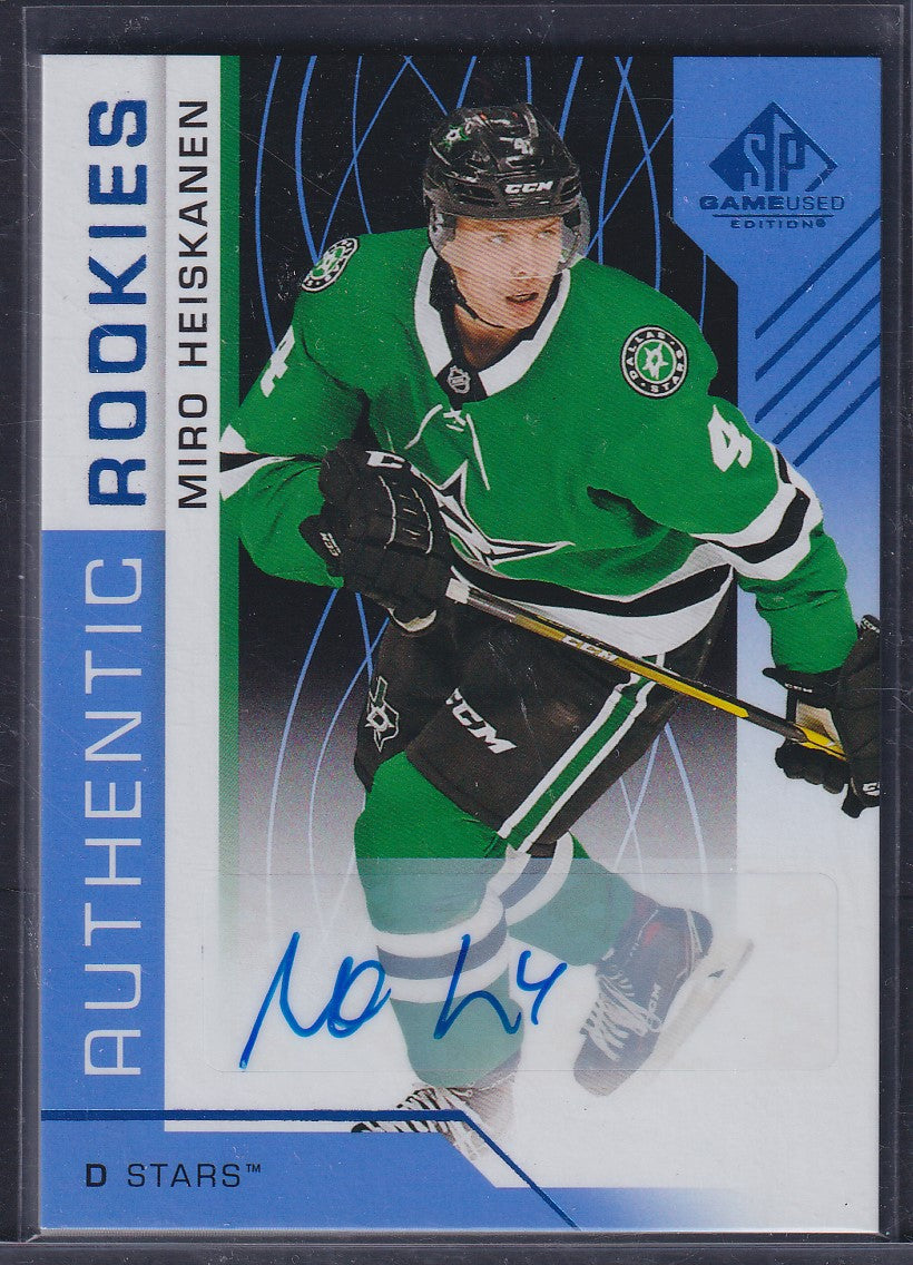 MIRO HEISKANEN - 2018 SP Game Used Authentic Rookies Auto #190