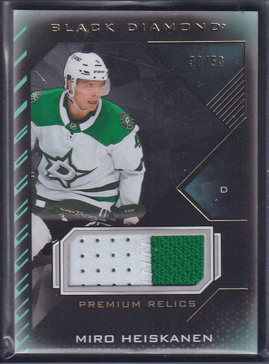 MIRO HEISKANEN - 2021 Upper Deck Black Diamond Premium Relics Patch #BDB-MH, /50