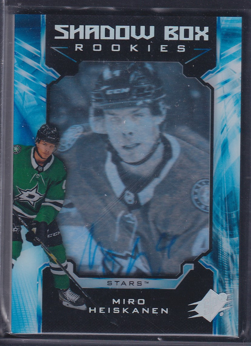 MIRO HEISKANEN - 2018 Upper Deck SPx Shadow Box Rookies Auto #31, /198