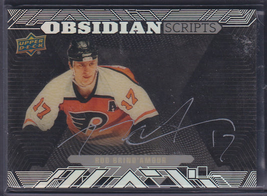 ROD BRIND'AMOUR - 2017 Upper Deck Black Obsidian Scripts Auto #OS-RB