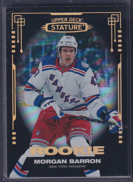 MORGAN BARRON - 2021 Upper Deck Stature Rookie Black #158, /15