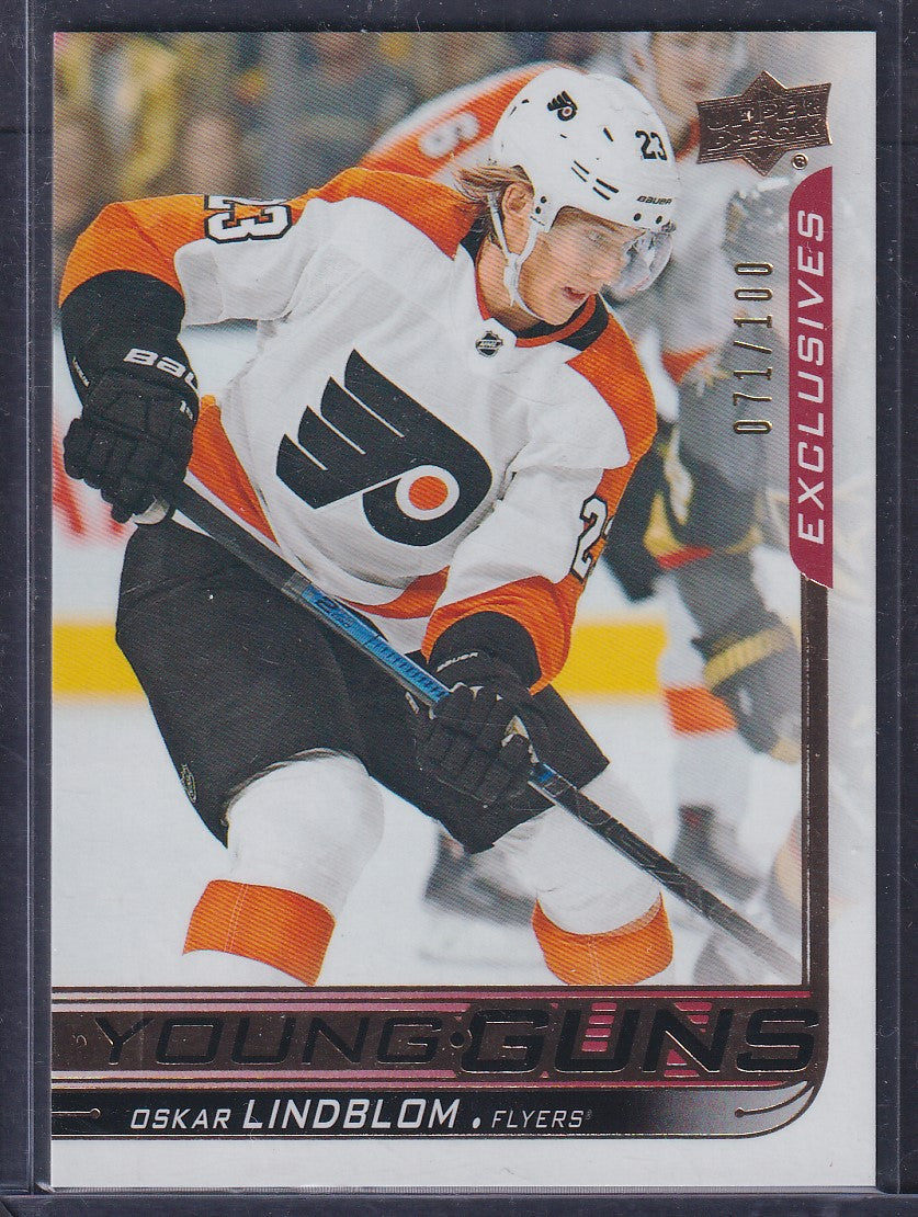 OSKAR LINDBLOM - 2018 Upper Deck Young Guns EXCLUSIVES #218, /100