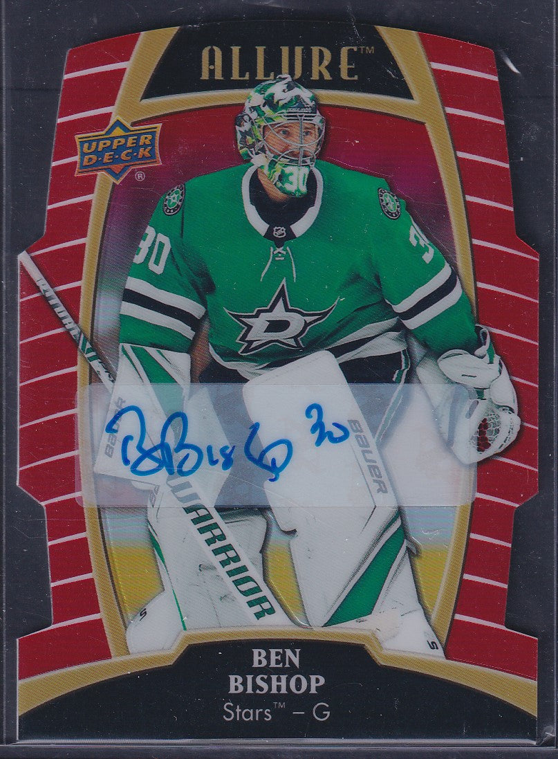 BEN BISHOP - 2019 Upper Deck Allure RED RAINBOW AUTO #8