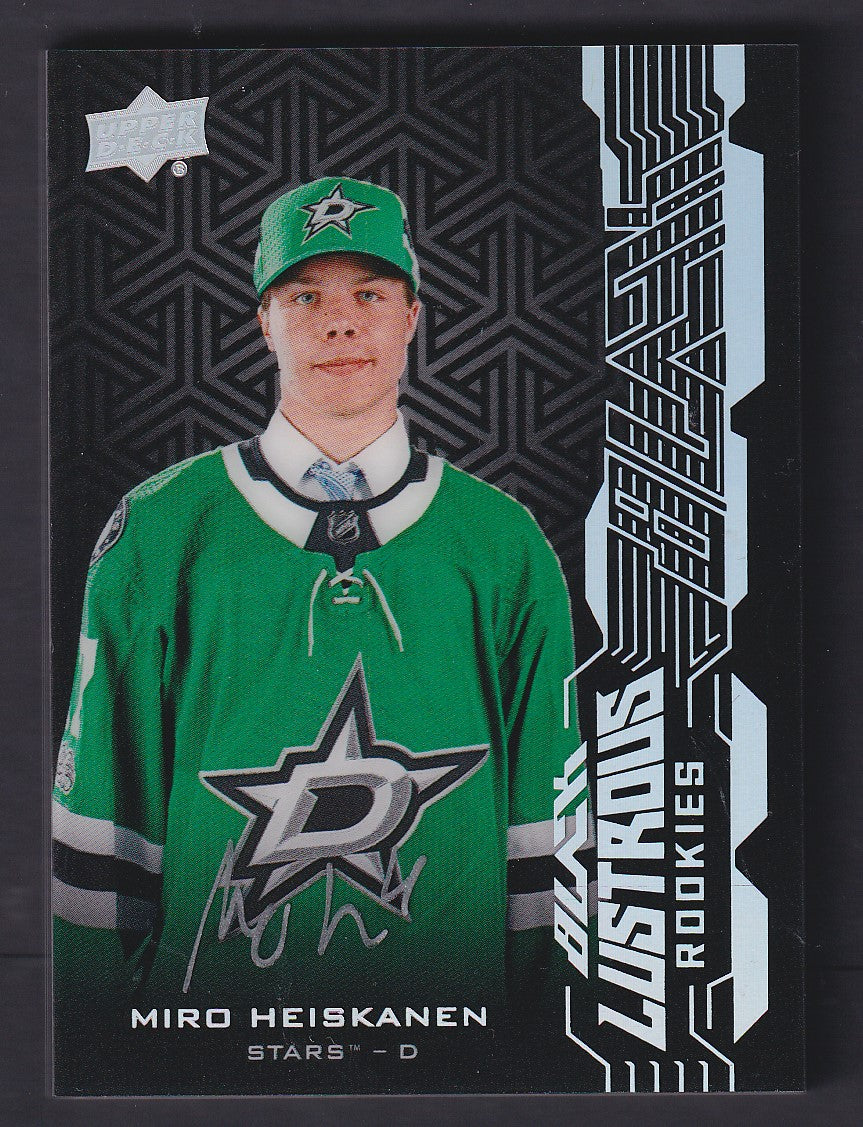 MIRO HEISKANEN - 2018 Upper Deck Black Lustrous Rookies Auto #LR-MH