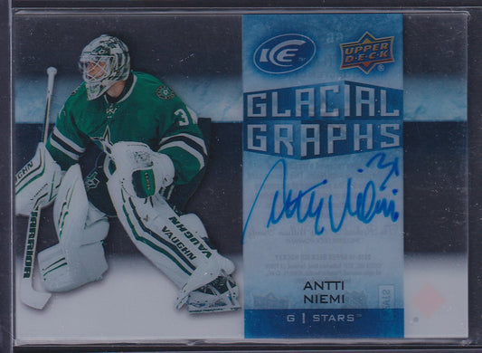 ANTTI NIEMI - 2015 Upper Deck Ice Glacial Graphs Auto #GG-AN