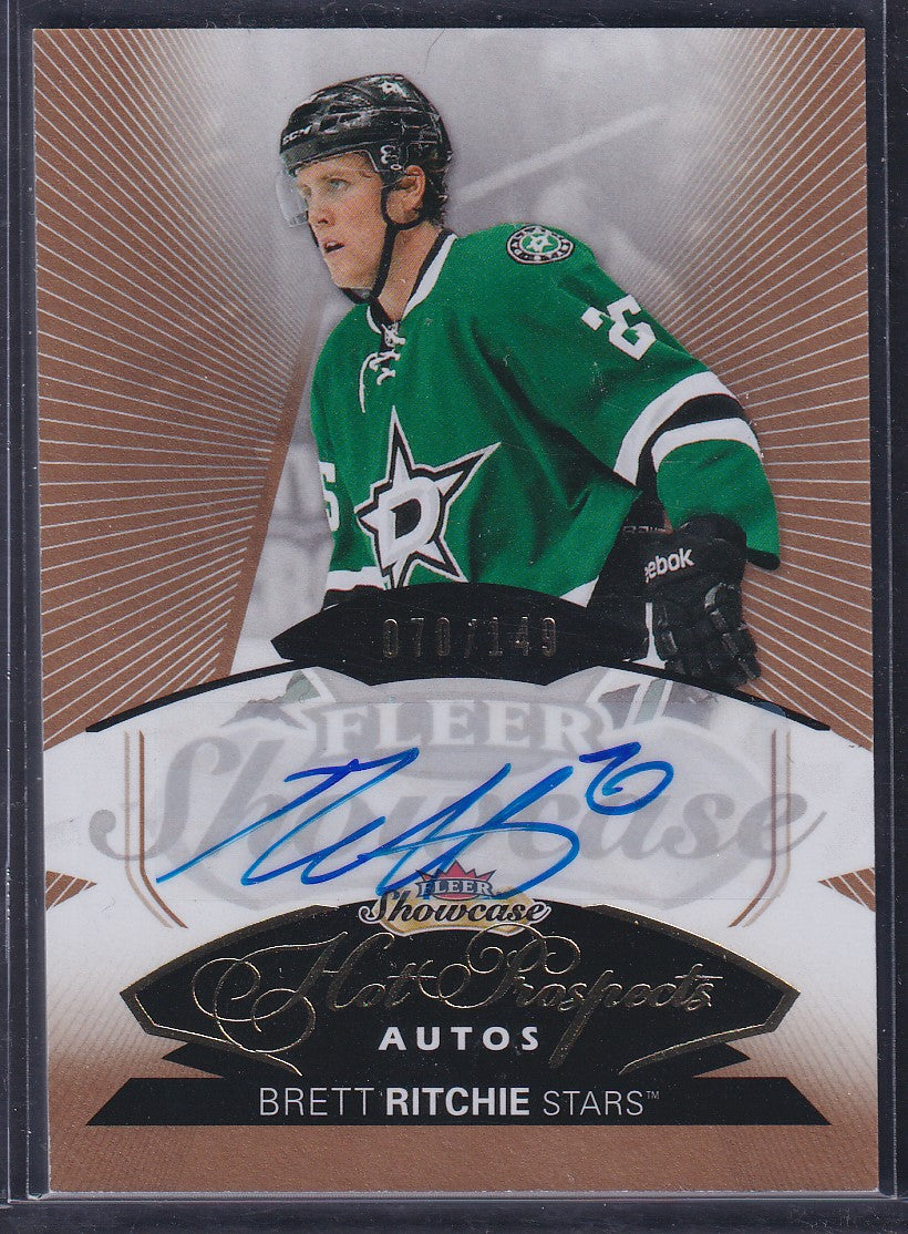 BRETT RITCHIE - 2014 Fleer Showcase Hot Prospects Rookie Auto #135, /149