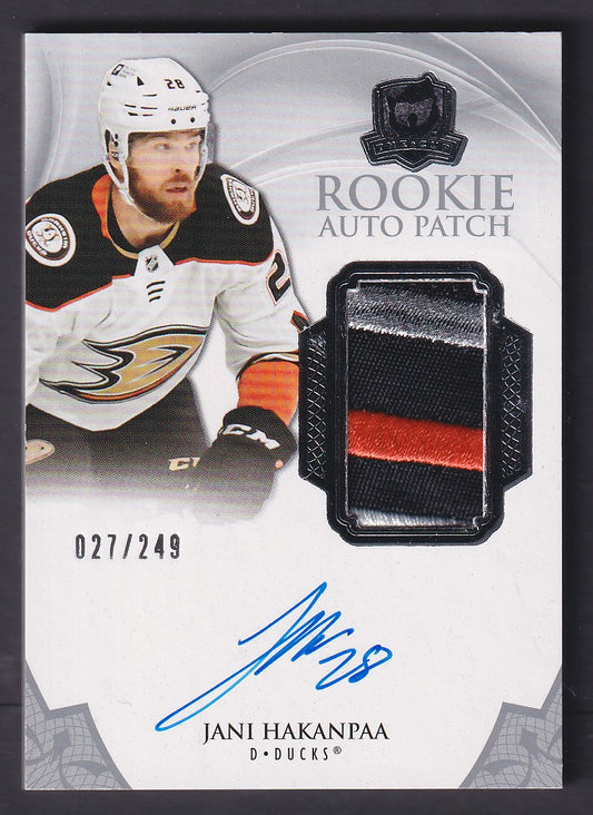 JANI HAKANPAA - 2020 The Cup Rookie Auto Patch #127, /249