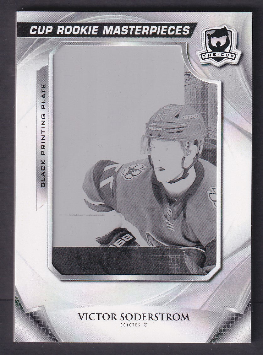 VICTOR SODERSTROM - 2020 The Cup Rookie Masterpieces PLATE #SPX-SB-15, 1/1