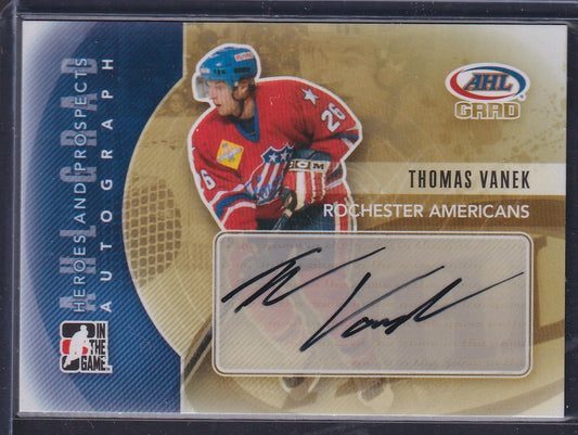 THOMAS VANEK - 2012 ITG In the Game Heroes and Prospects Auto #A-TV