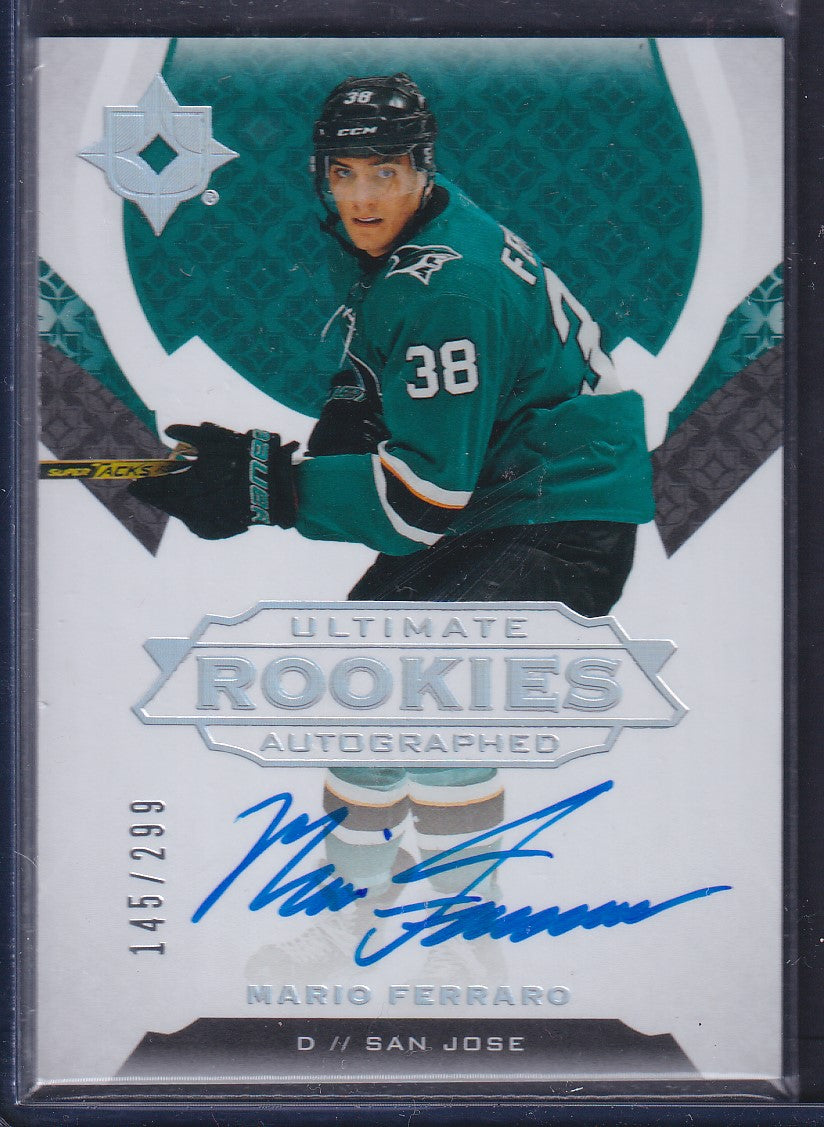 MARIO FERRARO - 2019 Upper Deck Ultimate Rookies Auto #120, /299