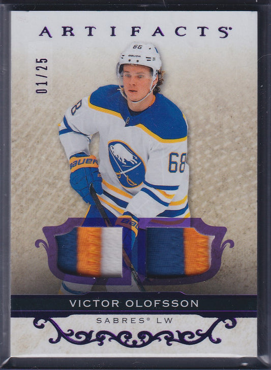 VICTOR OLOFSSON - 2021 Upper Deck Artifacts Dual Patch #83, /25