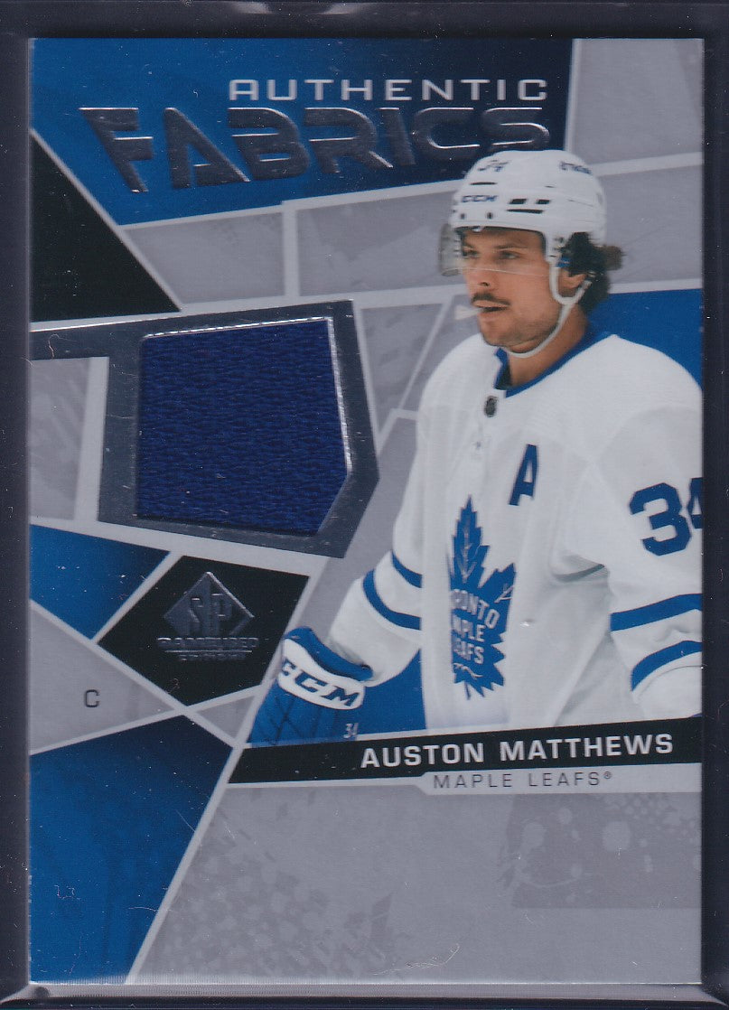 AUSTON MATTHEWS - 2021 SP Game Used Authentic Fabrics Patch #AF-AM