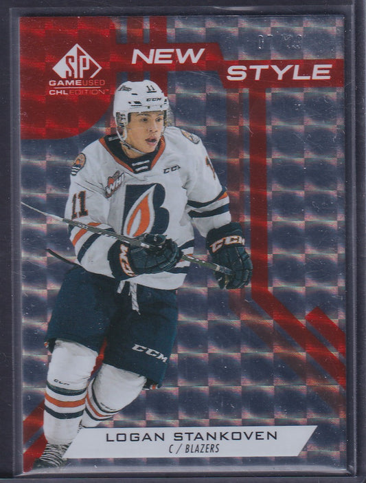 LOGAN STANKOVEN - 2021 CHL SP Game Used New Style #NS-LS, /99