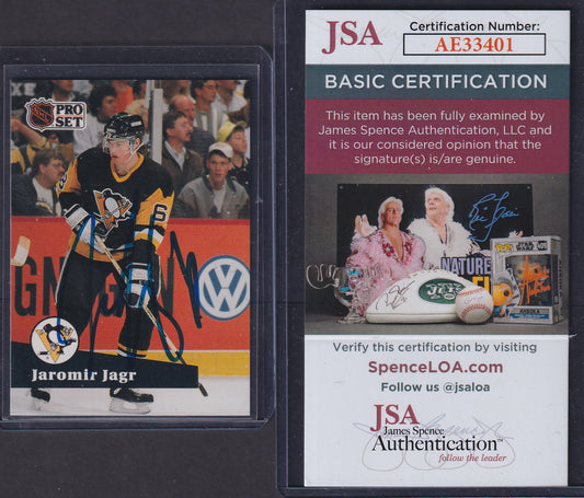 JAROMIR JAGR - 1991 Pro Set AUTO (In-Person) w/ JSA