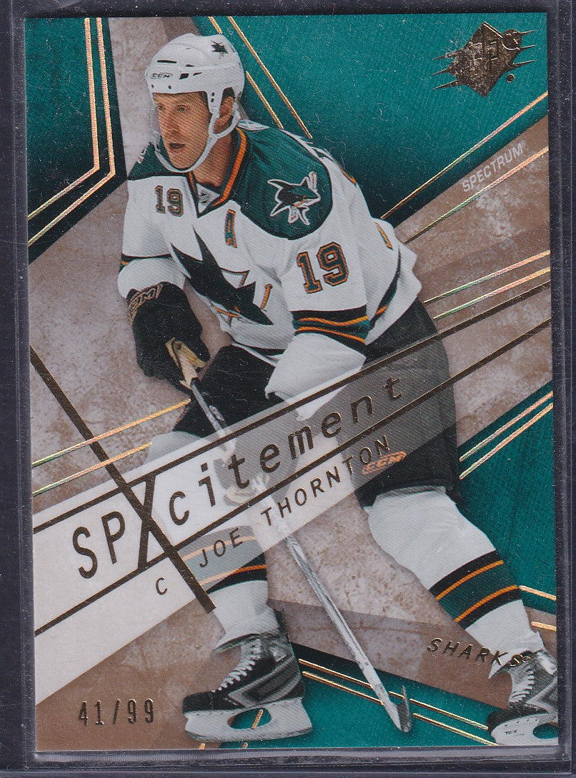 JOE THORNTON - 2008 SPx SPxcitement #X30, /99